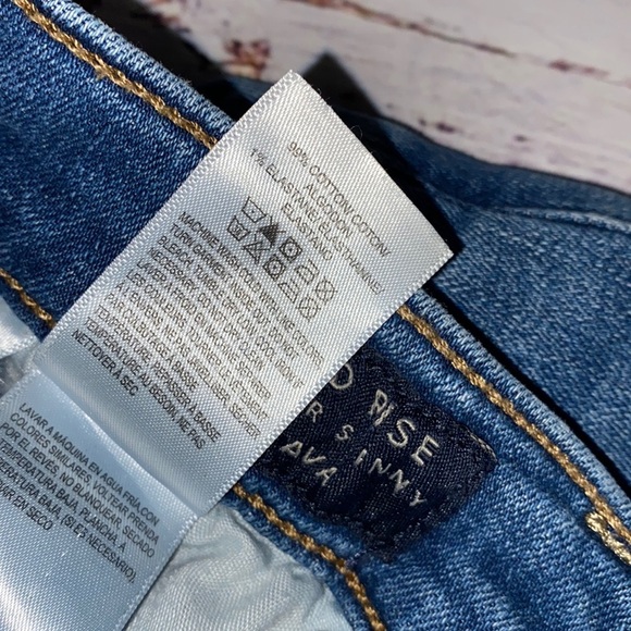 Lucky Brand jeans mid rise super skinny Ava raw hem size 6/28 ankle fit - Picture 8 of 9